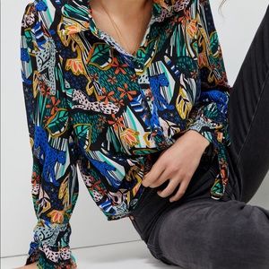 Anthro Maeve Masha Volnova Carmiel Button Down 22W